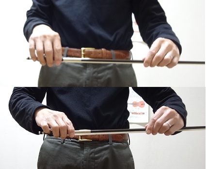 弓の持ち方