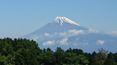 スタートホールの富士山